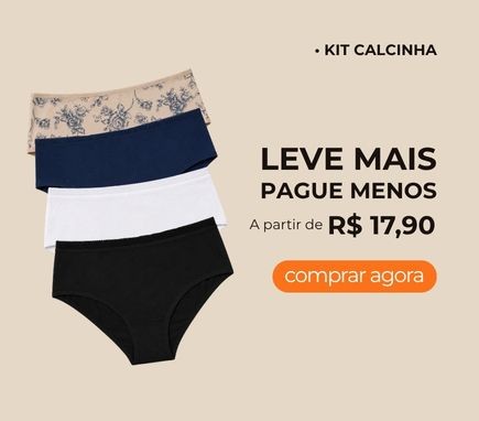 Kit de Calcinhas a partir de R$ 17,90