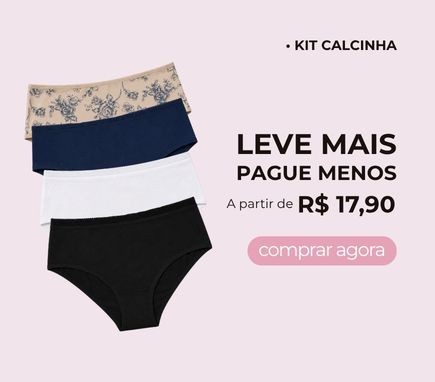 Kit de Calcinhas a partir de R$ 17,90