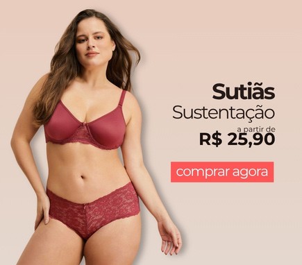 Sutiã Sustentação a partir de R$ 25,90
