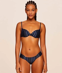 Biquíni Meia Taça Estampado Água Doce Ocean (17447)