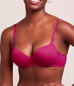 Sutiã Meia Taça com Bojo Bonjour Básico (00B24600) Pink