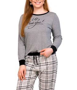 Pijama Feminino Longo Xadrez - Viscose