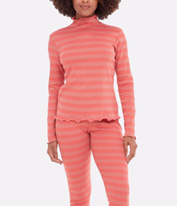 Pijama Feminino Longo Ribana Gola Alta Bela Notte (1001976) Poliviscose