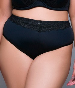 Calcinha Alta com Renda Plus Size Bruvi (1207) Microfibra