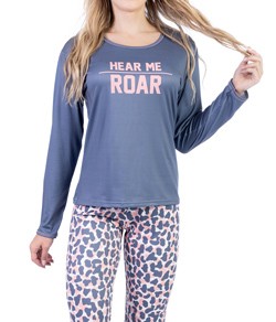 Pijama Feminino Longo Oncinha Cia do Corpo (5118)