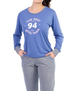 Pijama Feminino Longo Com Bolso Cia do Corpo (5131)