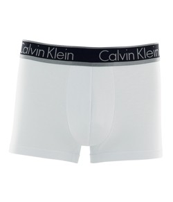 Cueca Trunk Modal Calvin Klein (C10.03) Elástico Metalizado - Branco