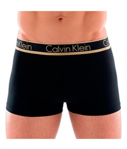 Cueca Trunk Modal Calvin Klein (C10.03) Elástico Metalizado - Preto