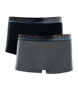 Kit 2 Cuecas Low Rise Trunk Calvin Klein (C11.11) Preto/Grafite