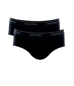 Kit 2 Cuecas Brief Cotton/Algodão Calvin Klein (C11.01) Preto
