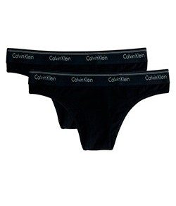 Kit 2 Tangas Calvin Klein (C41.01) Preto/Preto