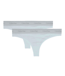 Kit 2 Calcinhas Fio Dental Calvin Klein (C41.04) Branco