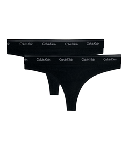 Kit 2 Calcinhas Fio Dental Calvin Klein (C41.04) Preto