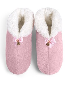 Pantufa Botinha com Lacinho Cotton Day (14004) Rosa
