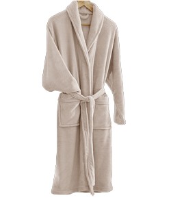 Roupão Longo Fleece Corttex (700073) Bege