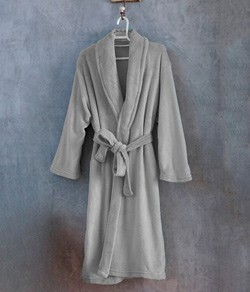 Roupão Longo Fleece Attuale Corttex (700720) Cinza