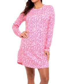 Camisola Curta Manga Longa Poá Doce Luar (5902) Viscolycra
