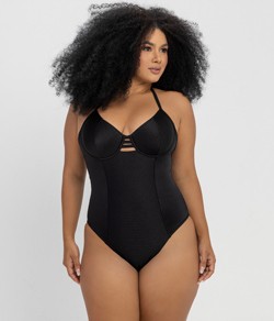 Maiô Meia Taça Dilady Banho de Mar Zero Barriga (623513) Preto