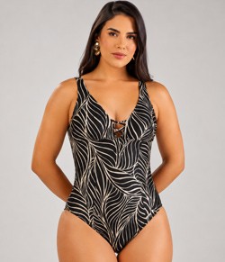 Maiô Estampado Zero Barriga Dilady Banho de Mar (623539)