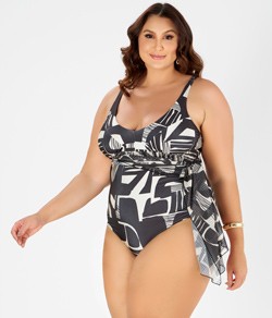 Maiô Saída de Praia Sem Bojo Dilady Banho de Mar (624901) Plus Size