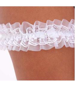 Garter rendado Strass