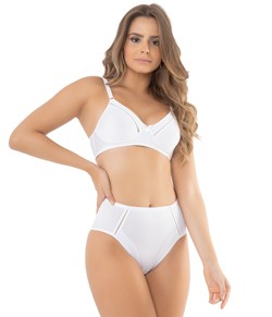 Conjunto Lingerie Sem Bojo DelRio Actuelle (40614/50614) Branco