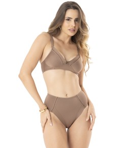 Conjunto Lingerie Sem Bojo DelRio Actuelle (40614/50614) Cappuccino