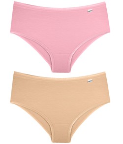 Kit 2 Calcinhas Cavadas Modal DelRio (503021) Rosa Ch�/Mousse