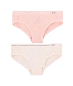 Kit Infantil 2 Calcinhas Sem Costura DelRio (5104) P�ssego/Bege