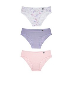 Kit Infantil 3 Calcinhas Miss DelRio (51354) Unicónio