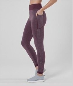Legging Fitness Demillus Violino Ultraleve (178) Vinho Barolo