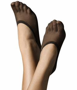 Kit 2 Pares de Meias Sapatilha DeMillus Dantelle (209055) Preto