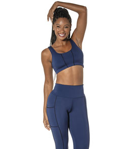 Conjunto Feminino Fitness DeMillus Pesponto (61253/253) Azul