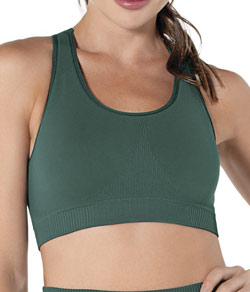 Top Nadador Fitness DeMillus Bio Ultraleve (61029) Verde Esmeralda