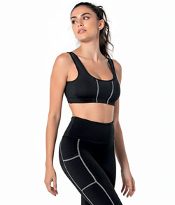 Conjunto Feminino Fitness Pesponto DeMillus (61253/253)