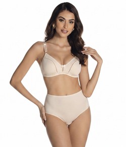Conjunto Lingerie Sustenta��o DeMillus Nova Bib�lo (61486/57487) P�rola