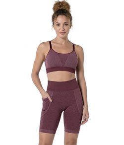 Conjunto Feminino Fitness DeMillus Violino (61617/94350) Vinho Barolo