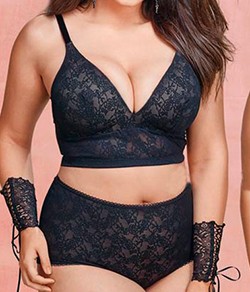 Conjunto Bralette Merlot DeMillus (63102/57100) Plus Size