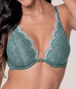Suti� Tri�ngulo com Renda DeMillus Argent (65543)