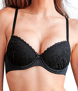 Sutiã com Renda DeMillus Nova Gemma (67249) Preto