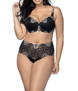 Conjunto Lingerie Rendado DeMillus Habella (65431/57532) Preto