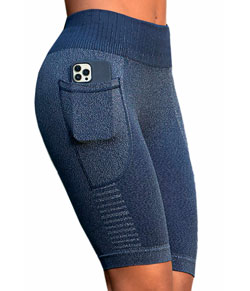 Bermuda Fitness Com Bolso Demillus Violino (94350) Azul