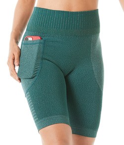 Bermuda Fitness Com Bolso Demillus Violino (94350) Verde