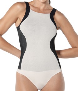 Body Canelado Bicolor DeMillus Ultraleve (98319)