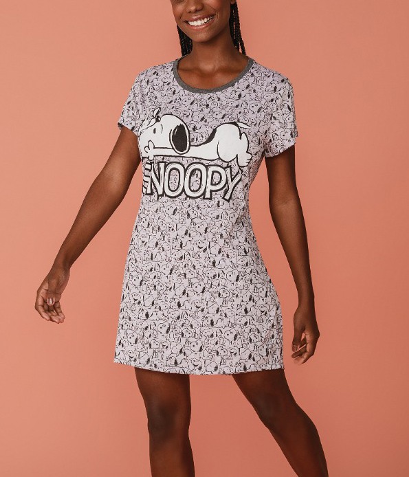 Camisola Curta Snoopy (6827) :: lingerie.com.br