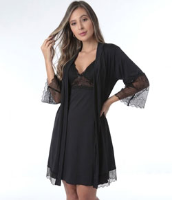 Kit Camisola Amamentação e Robe D