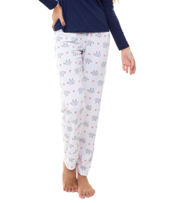 Calça Heart Sheeps E-Pijama By Sepie (5094) Poloviscose com Elastano