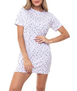 Camisola Curta Floral Butterfly E-Pijama By Sepie (5117) 100% Algodão