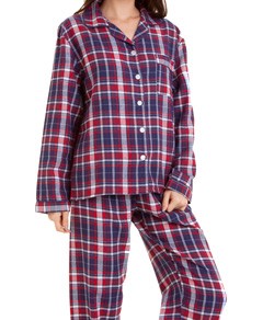 Pijama Feminino Flanela Xadrez Sepie (921) 100% Algodão