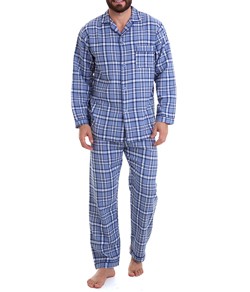 Pijama Flanela Masculino Xadrez Sepie (925) 100% Algodão
